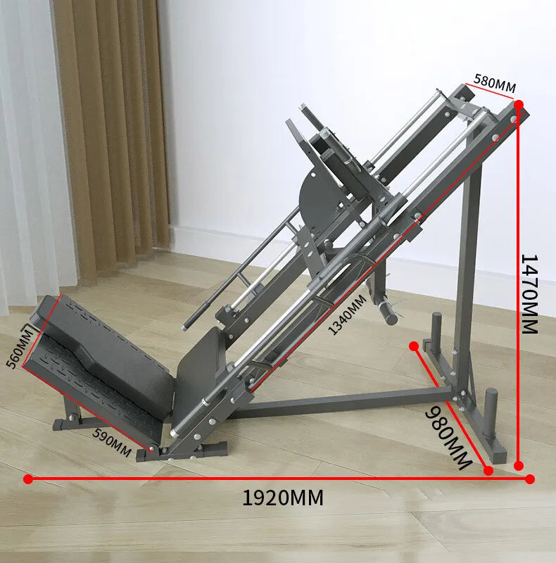 Leg Press Machine, Heavy Duty Weight Training Equipment, Adjustable Leg Exercise Machine for Home Gym