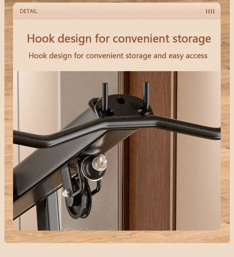 Home Single Station Gym Machine Multi-Functional Weight Training System For Full Body Strength Workout