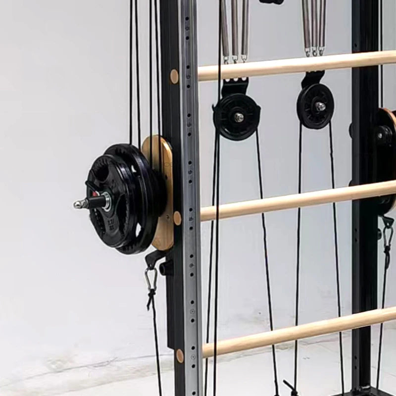 Pilates Wall Unit Tower with Resistance Springs, Ladder Barrel Trainer, Home Gym Fitness Equipment for Yoga Studio