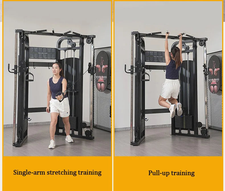 Commercial Dual Cable Crossover Machine Functional Trainer Home Gym Fitness Equipment For Full Body Workout