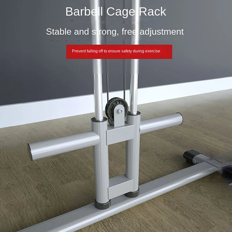 Commercial Grade Smith Machine Power Cage, All-in-One Home Gym Equipment with Cable System, Squat Rack & Weightlifting Station f