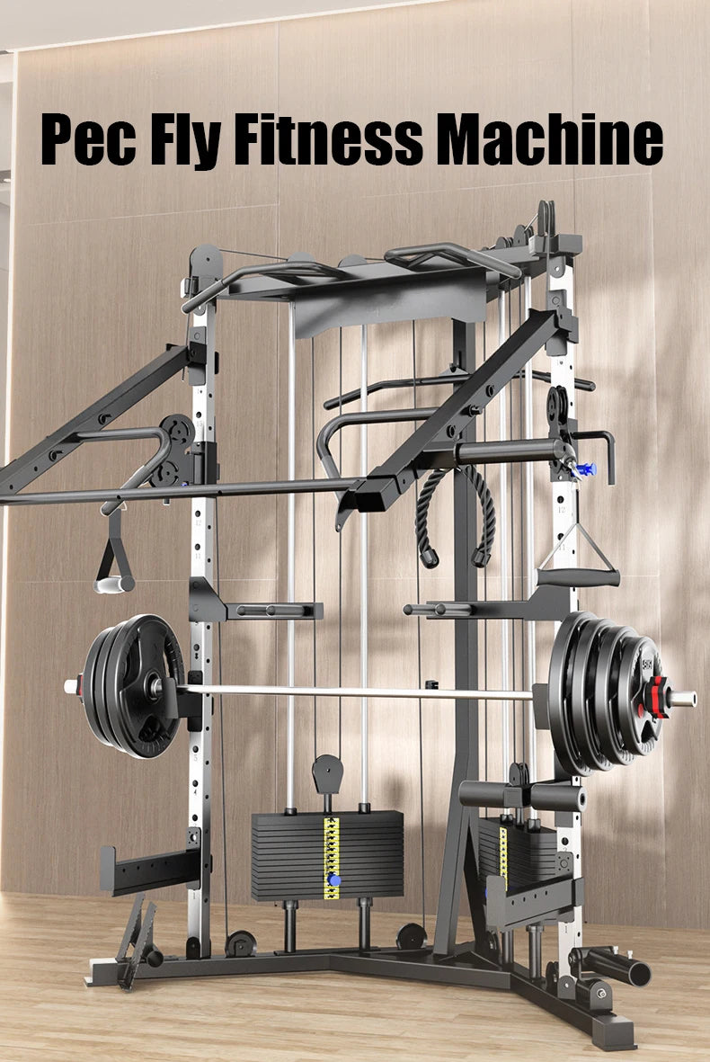 FTS Glide Dual Cable Functional Trainer Cable Crossover Pulley Machine Fitness Body Building Home Gym Training Equipment