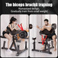3 in 1 Preacher Curl Machine Bicep Tricep Workout Station Barbell Dumbbell Training Equipment Home Gym Strength Fitness Machine