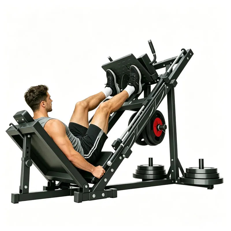 Leg Press Machine, Heavy Duty Weight Training Equipment, Adjustable Leg Exercise Machine for Home Gym
