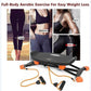 Multi-Functional Step Aerobic Platform with Resistance Bands, Home Gym Fitness Step Board for Full Body Workout, Adjustable Exer