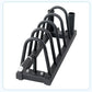Weight Plate Storage Rack, Commercial Grade Horizontal Plate Organizer with Transport Wheels for Home & Commercial Gy