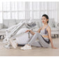 2 in 1 Elliptical Exercise Bike Foldable Cardio Trainer Indoor Fitness Machine with LCD Monitor for Home Gym