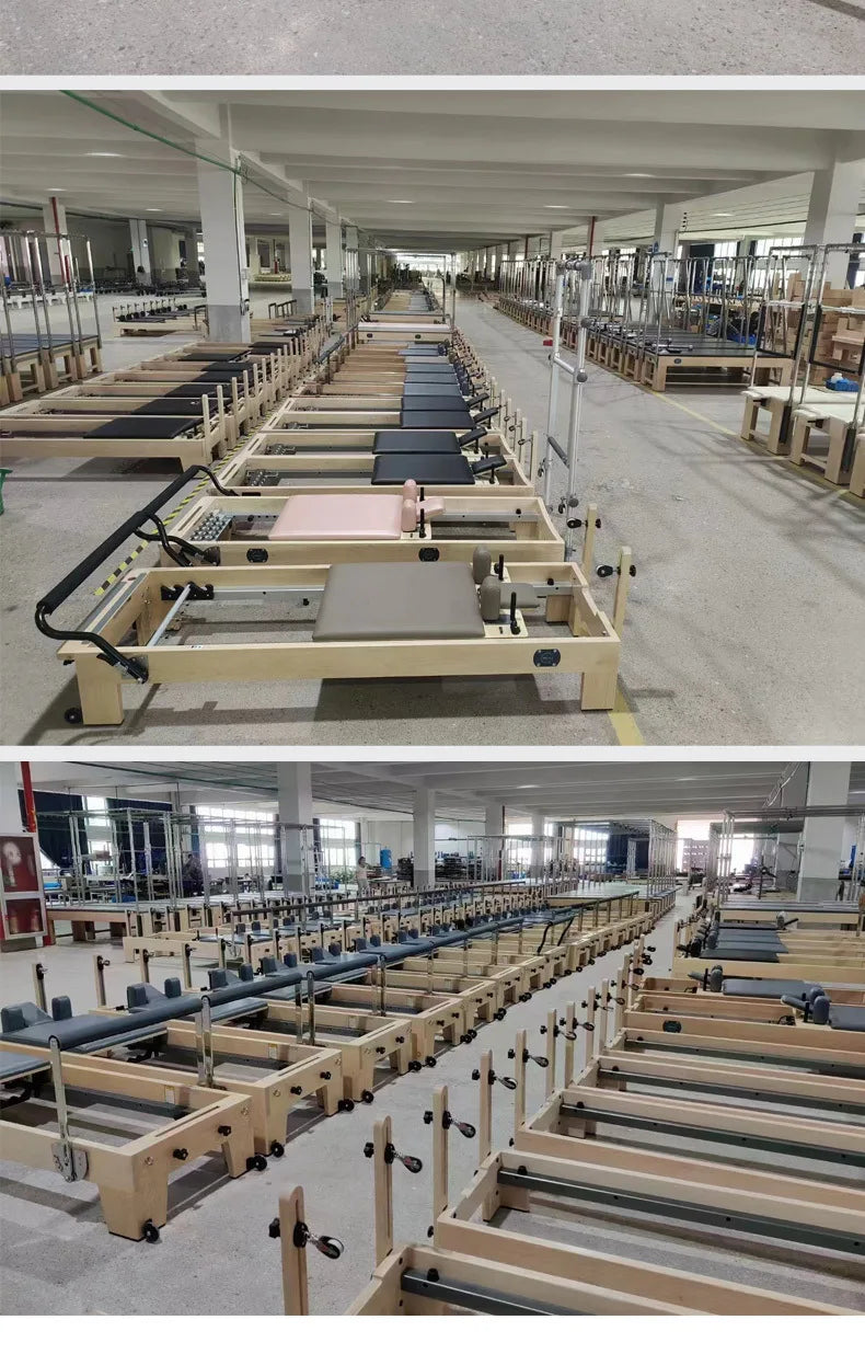 Professional Pilates Reformer Machine Aluminum Alloy Full Track Core Bed for Yoga Studio Gym