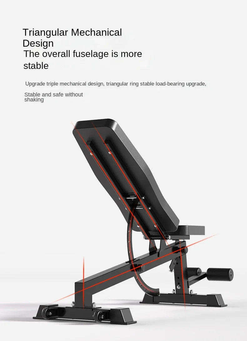 Weight Bench Adjustable Dumbbell Bench Multifunction Fitness Fly Bench Home Gym Training Equipment