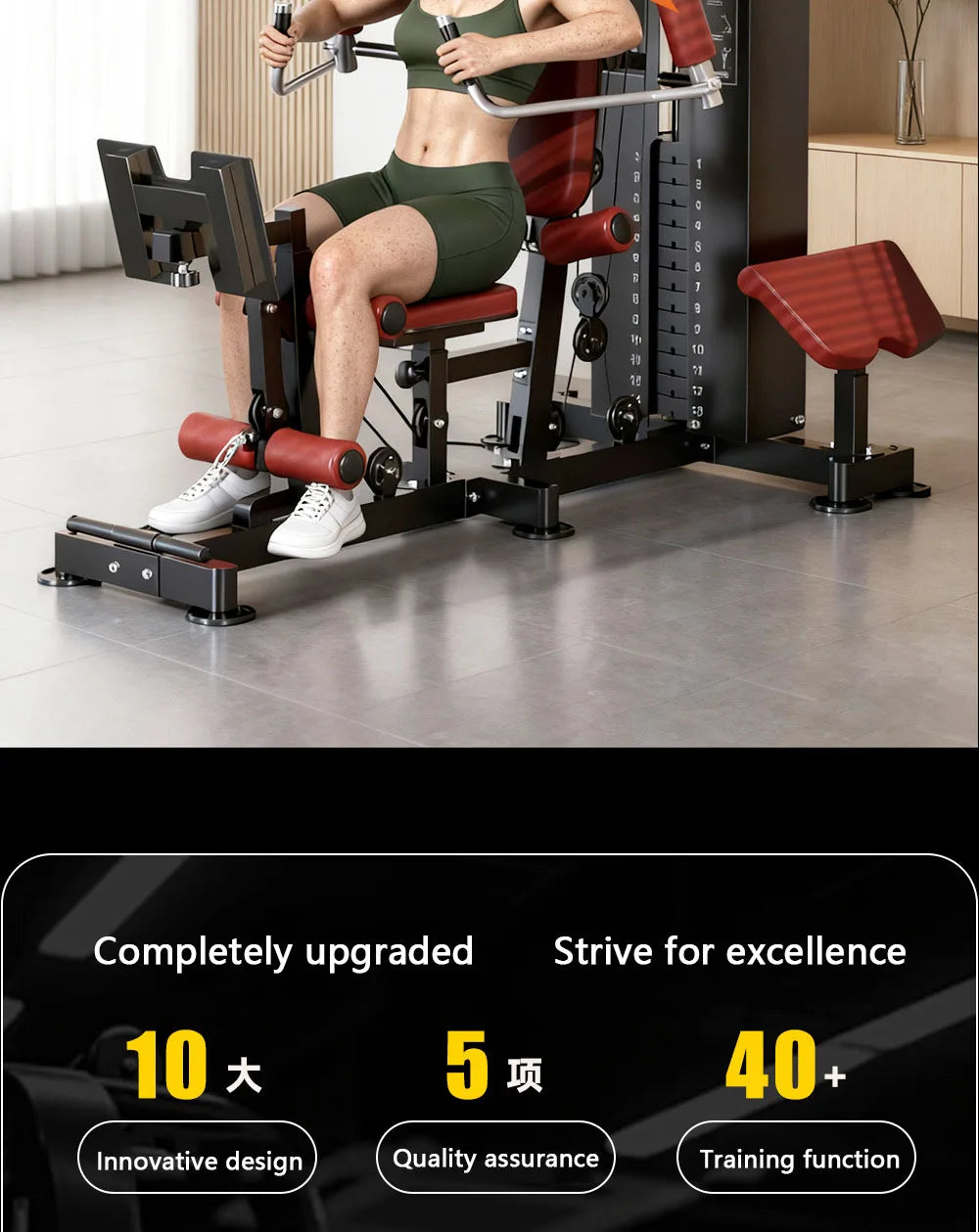 Multi-Function Home Gym Station - Full Body Strength Training Equipment