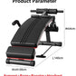 Abdominal Training Sit Up Bench Home Fitness Equipment Adjustable Abdominal Muscle Board Body Workout Machine for Men Core Exerc