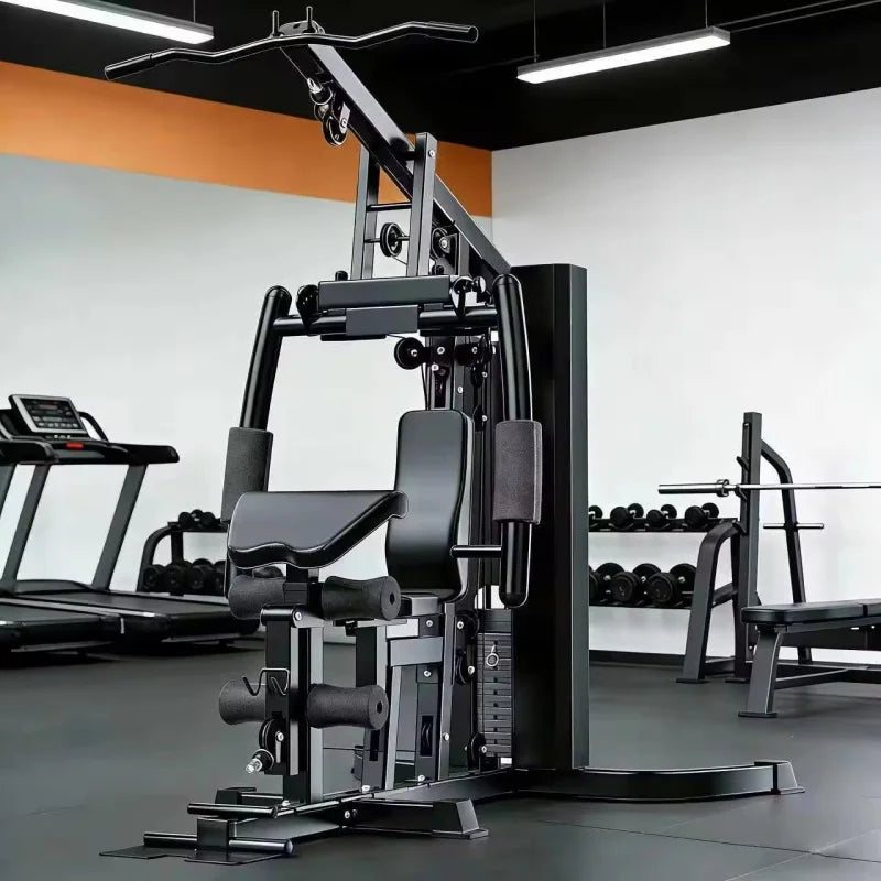 Home Single Station Gym Machine Multi-Functional Weight Training System For Full Body Strength Workout