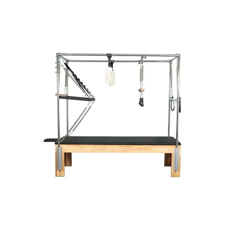 Large Fitness Workout Bench Cadillac Wooden Pilates Yoga Training Body Shaper 5-in-1 Pilates Reformer Complete Set