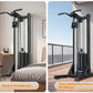 Compact Home Gym Cable Machine with Weight Stack Pull Up Bar Foldable Chest Fly Arm Lat Pulldown Strength Training Equipment