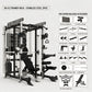 Pin Loaded Smith Machine Multi Function Squat Rack Commercial Home Gym Strength Training Equipment with Cable System & Pec Fly