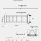 Weight Plate Storage Rack, Commercial Grade Horizontal Plate Organizer with Transport Wheels for Home & Commercial Gy