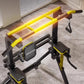 Foldable Free Standing Pull Up Bar Station, Multi-Function Home Gym Dip Station, Adjustable Height Chin Up Bar for Adults Kids