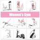 Women Body Shaping Gym Equipment Combo | Hack Squat, Hip Thrust, Leg Abductor Adductor, Lat Pulldown Trainer