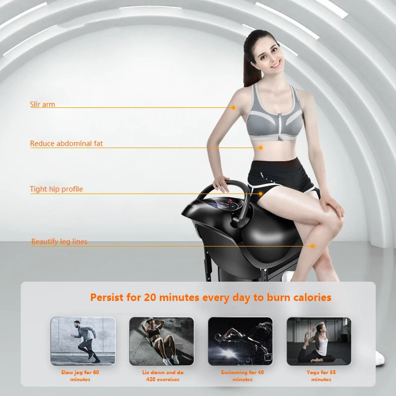 Electric Riding Core Trainer Waist Twisting Machine Home Fitness Hip Abdomen Slimming Exercise Bike