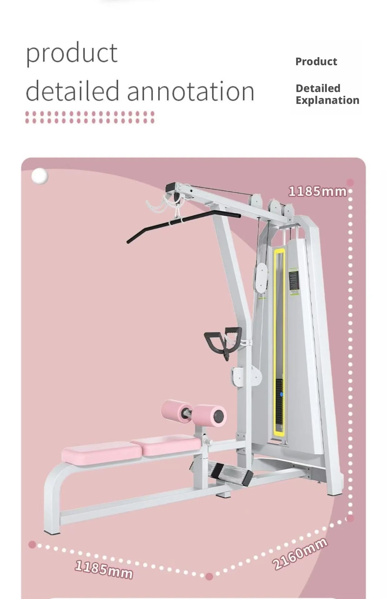 Women Body Shaping Gym Equipment Combo | Hack Squat, Hip Thrust, Leg Abductor Adductor, Lat Pulldown Trainer
