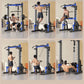 Multi-Function Smith Machine with Cable Crossover, Home Gym Power Rack with Pull-Up Bar & Lat Pulldown, Total Muscle Training St
