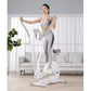 2 in 1 Elliptical Exercise Bike Foldable Cardio Trainer Indoor Fitness Machine with LCD Monitor for Home Gym
