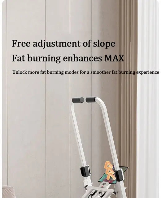 Foldable Vertical Stair Climber Machine with Handrail Digital Display for Home Gym Full Body Cardio Workout Fitness Equipment