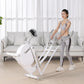 2 in 1 Elliptical Exercise Bike Foldable Cardio Trainer Indoor Fitness Machine with LCD Monitor for Home Gym