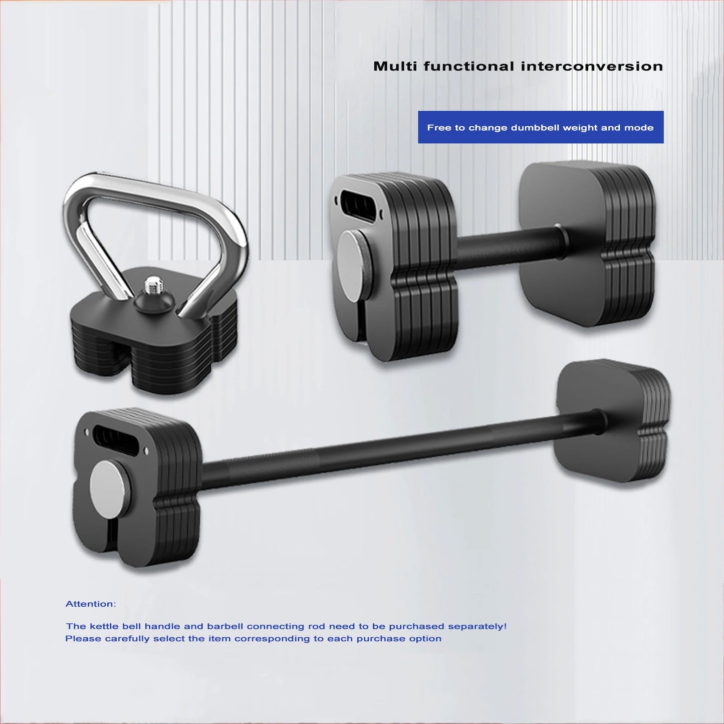 2026 Durable Solid Steel Adjustable Dumbbell 4kg-102kg Quick Adjust 2kg Step Square Plug In Dumbbell For Home Full Body Muscle B