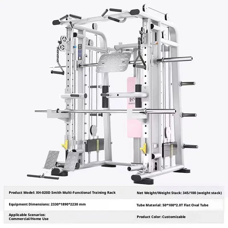 Women Body Shaping Gym Equipment Combo | Hack Squat, Hip Thrust, Leg Abductor Adductor, Lat Pulldown Trainer