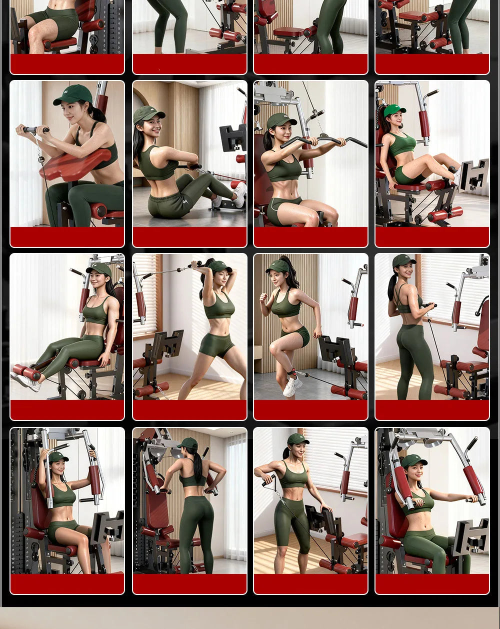 Multi-Function Home Gym Station - Full Body Strength Training Equipment