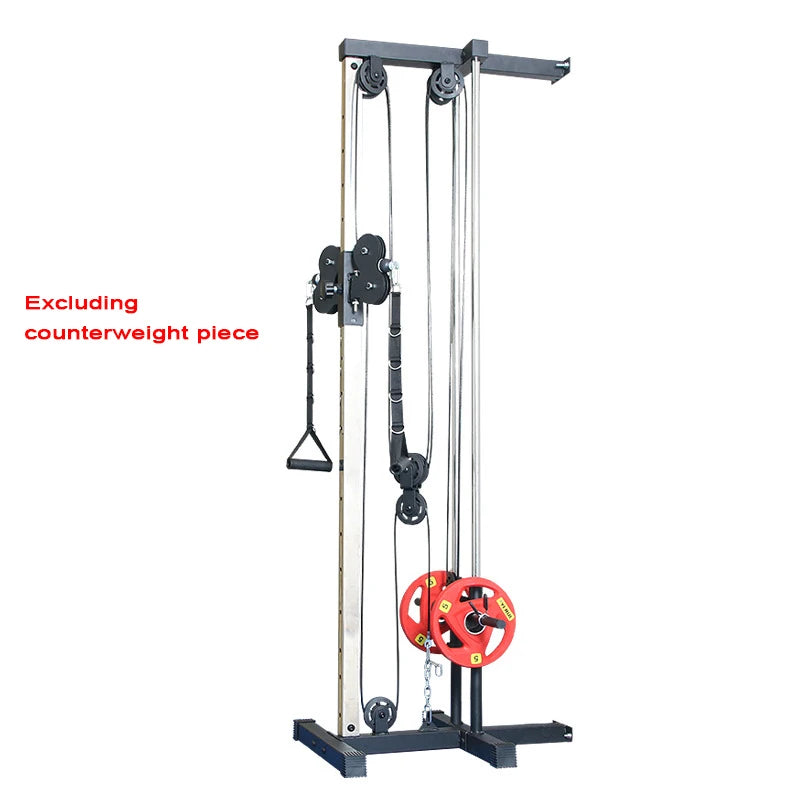Wall Mounted Cable Pulley Machine Home Gym Lat Pulldown Low Row Arm Strength Training System