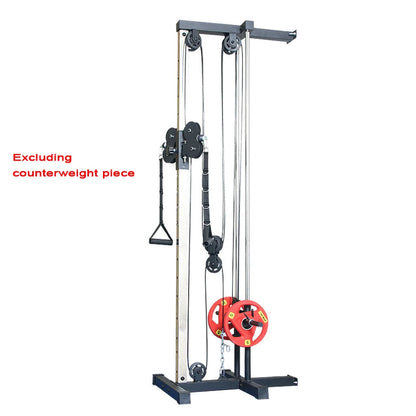 Wall Mounted Cable Pulley Machine Home Gym Lat Pulldown Low Row Arm Strength Training System