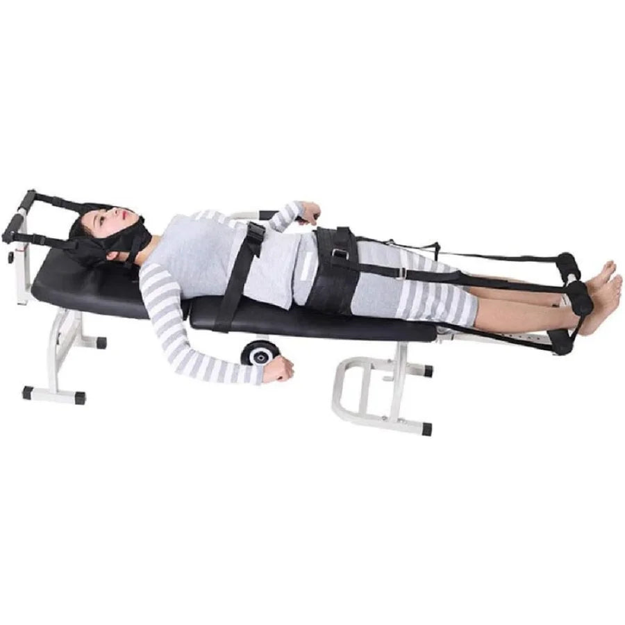 Medical Multifunctional Portable Cervical Lumbar Traction Bed Spine Back Stretch Therapy Massage Bed Home Use