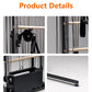 Pilates Wall Unit Tower with Resistance Springs, Ladder Barrel Trainer, Home Gym Fitness Equipment for Yoga Studio