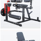 Leg Extension & Curl Machine, Plate Loaded 2-in-1 Leg Exercise Machine, Home Gym Quad & Hamstring Workout Equipment