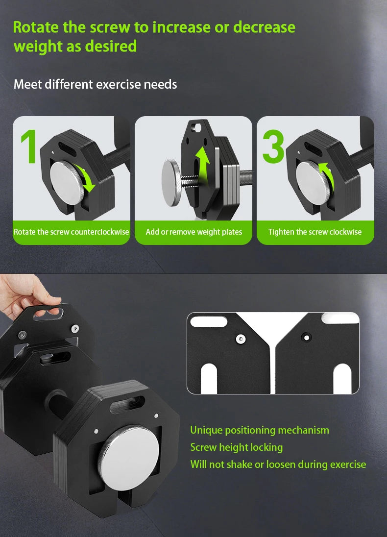 Adjustable Dumbbells, 5-in-1 Free Weight Dumbbell for Men & Women, Fast Adjusting Dumbbell for Home Gym Fitness