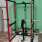 Multifunctional Power Rack with Lat Pulldown - Commercial Grade Home Gym Squat Cage for Weightlifting, Bench Press & Strength Tr
