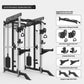 Pin Loaded Smith Machine Multi Function Squat Rack Commercial Home Gym Strength Training Equipment with Cable System & Pec Fly