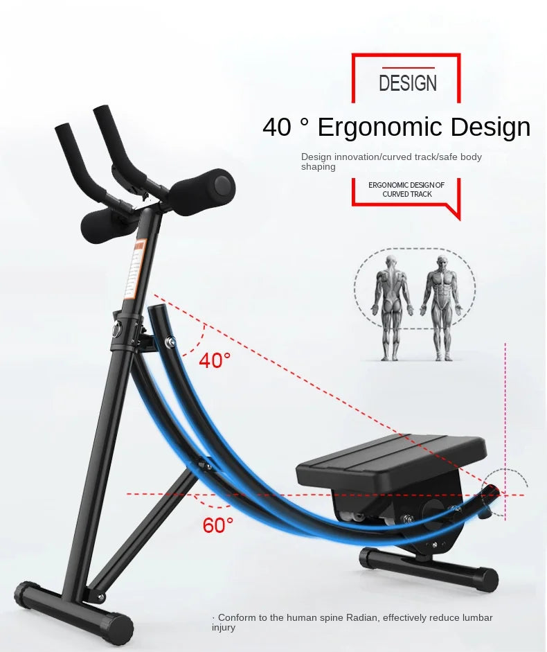 Abdominal Trainer Waist Shaping Machine, Portable Abdominal Crunch Workout Equipment, Home Gym Waist Belly Fitness Trai