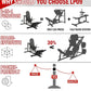 Leg Press Machine for Home Gym, Seated Calf Raise and Hack Squat Equipment, Lower Body Strength Trainer
