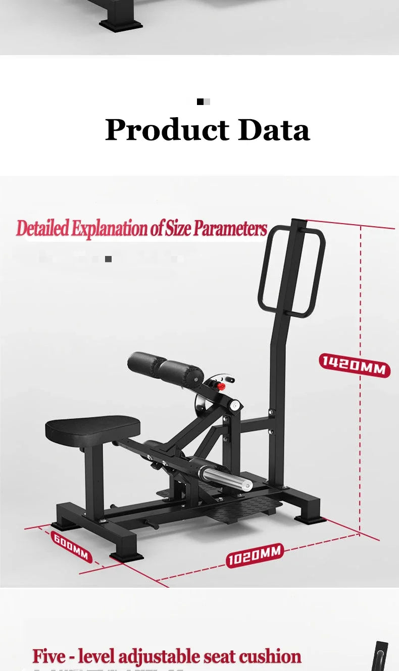 Commercial Grade Seated Leg Curl Machine, Adjustable Leg Extension & Hamstring Trainer for Home Gym Strength Training