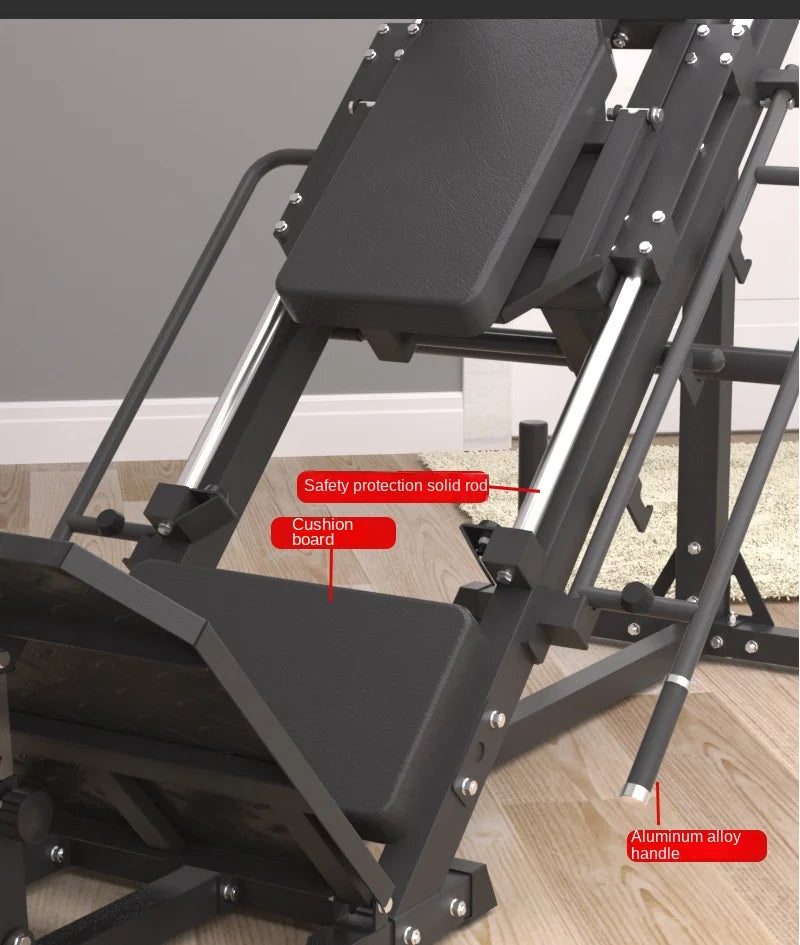 Commercial Leg Press & Hack Squat Machine Heavy Duty Leg Training Equipment for Gym and Home Use