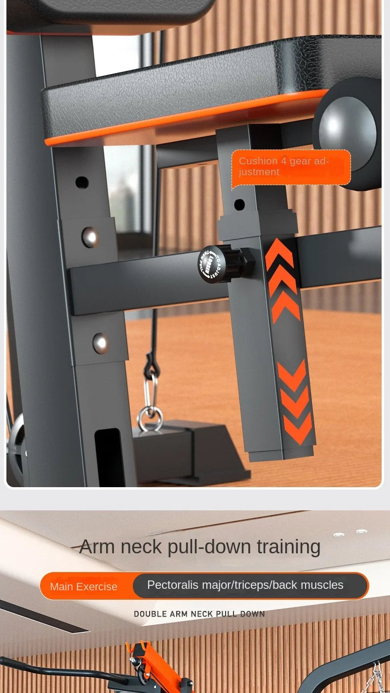 Multi-Function Home Gym Station All-in-One Strength Training Equipment with Punching Bag for Full Body Workout