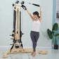 Wooden Pilates Reformer with Tower Gym Equipment for Yoga Studio Home Core Training Fitness Machine
