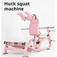Pink Commercial Hack Squat Machine Plate Loaded 2-in-1 Leg Press Gym Equipment for Home & Studio Leg Strength Training