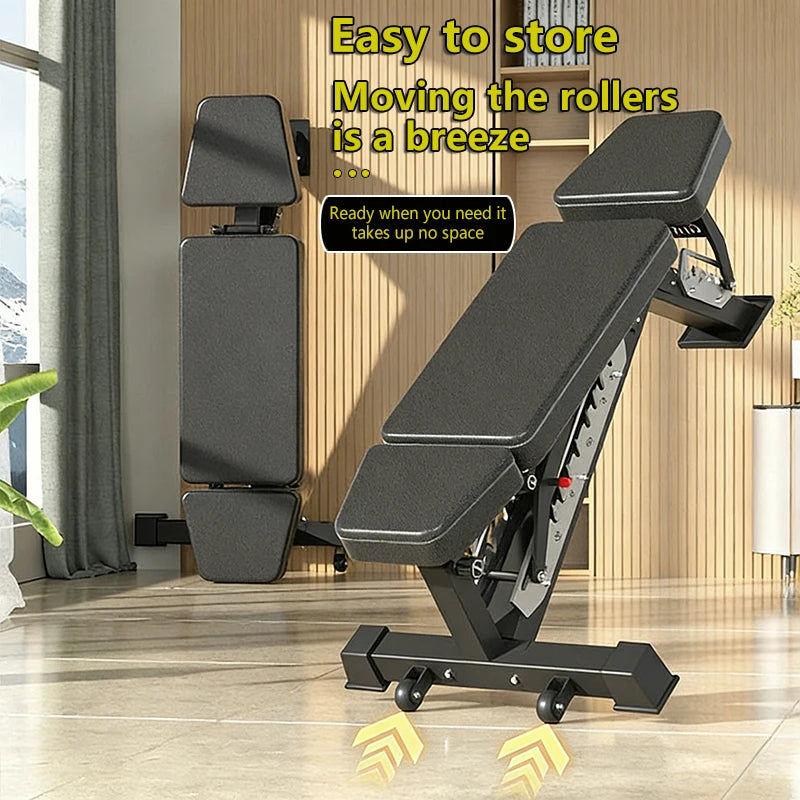 Multifunctional Adjustable Weight Bench Foldable Dumbbell Bench Press Sit-up Training Workout Chair Indoor Home Gym Fitness Exer