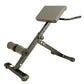 Foldable Adjustable Roman Chair Hyperextension Bench, Multi-Functional Preacher Curl & Back Extension Machine for Home Gym, Leg