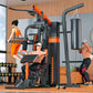 Multi-Function Home Gym Station All-in-One Strength Training Equipment with Punching Bag for Full Body Workout