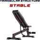 Weight Bench Adjustable Dumbbell Bench Multifunction Fitness Fly Bench Home Gym Training Equipment
